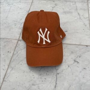 Rust Orange Baseball Cap with Embroidered Logo